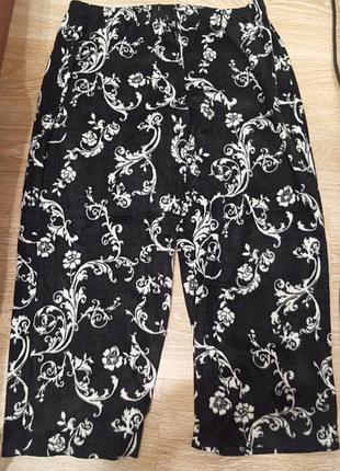 Штаны домашние, пижамные флисовые батал