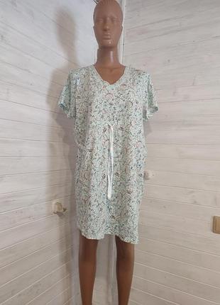 Натуральная ночная рубашка  2xl-3xl