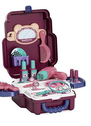 Ігровий набір салон краси 24 елементи у валізі 688-103a