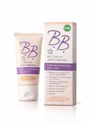 Bb-крем anti-ageing 7-в-1 spf 30 | light | superdrug | новий