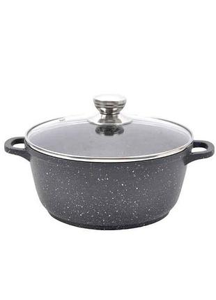 Каструля 2,4л (cast) скл.криш. mr-4220 тм maestro