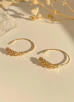 Серьги колоски минимализм национальных мотивы