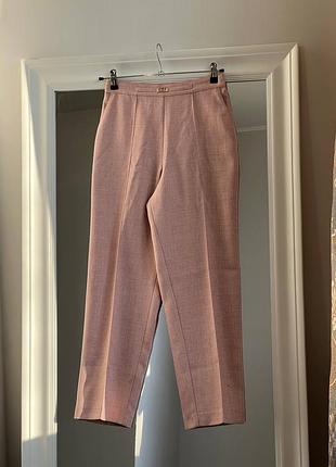 Базові рожеві брюки вкорочені