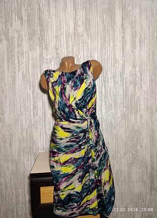 Разноцветное шелковое платье coast