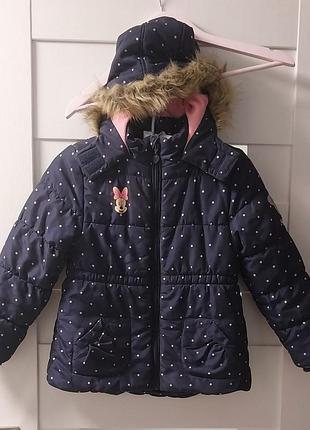 Куртка disney minni mouse р.116 зима/осень