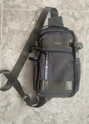 Нова сіра чоловіча барсетка сумка нова