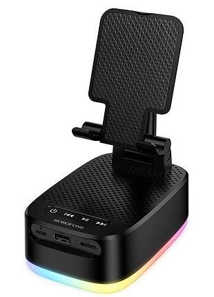 Bluetooth колонка borofone br200 marea + power bank 1500mah + держатель black