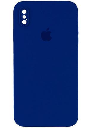 Чохол silicone case square full camera protective (aa) для apple iphone x / xs (5.8")