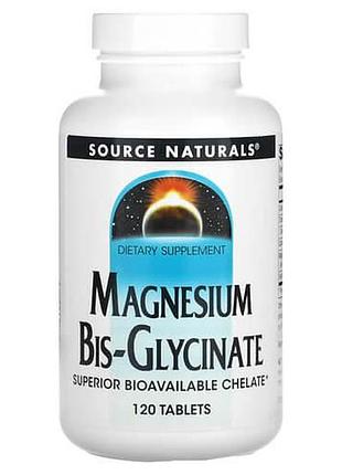 Source naturals magnesium bis-glycinate 120 таблеток