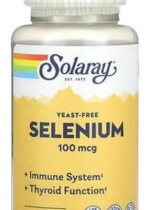 Solarary yeast-free selenium 100 mcg 90 растительных капсул