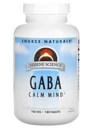 Source naturals serene science® gaba 750 mg 180 таблеток