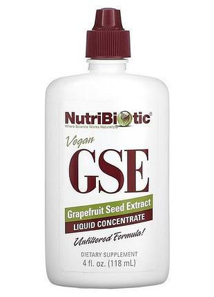 Nutribiotic grapefruit seed extract gse liquid concentrate 118 ml