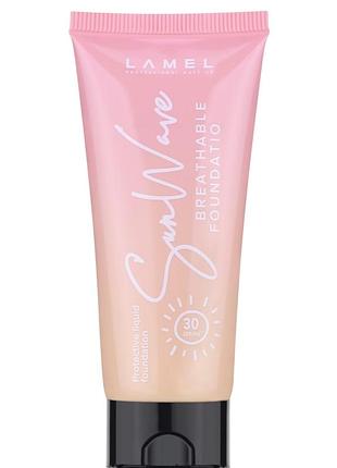 Тональный крем lamel sunwave foundations with spf30 тон 401 срок до 12.2023г2 фото