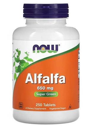 Now alfalfa 650 mg 250 таблеток