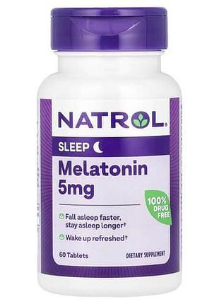 Natrol melatonin 5 mg 60 таблеток