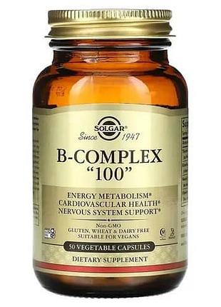 Solgar b-complex 100 50 капсул