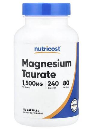 Nutricost magnesium taurate 240 капсул