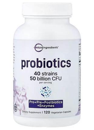 Micro ingredients probiotics 120 рослинних капсул