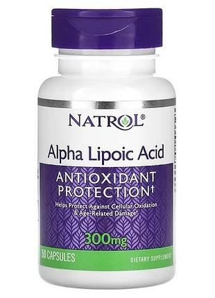 Natrol alpha lipoic acid 300 mg 50 капсул
