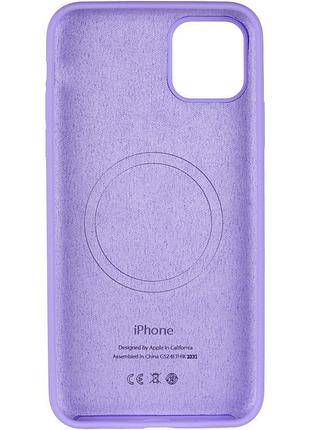Чохол silicone case full protective (aa) with magsafe для apple iphone 11 pro max (6.5") 3