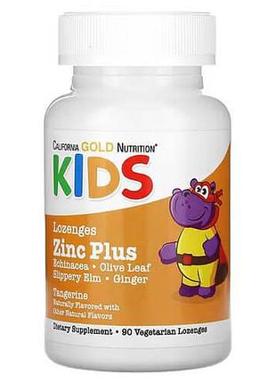 California gold nutrition zinc plus lozenge for children 90 жевательных таблеток
