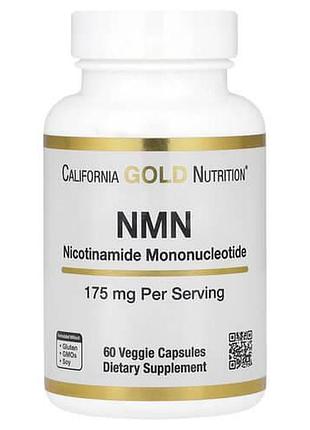 California gold nutrition nmn 175 mg 60 растительных капсул (ниацин)