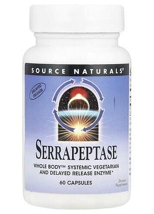 Source naturals serrapeptase 120,000 spu 60 капсули