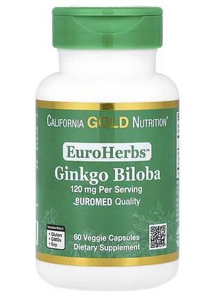 California gold nutrition ginkgo biloba extract 120 mg 60 капсул