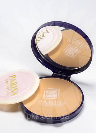 Пудра для обличчя матуюча parisa cosmetics pime and fine, № 04 ніжно бежева
