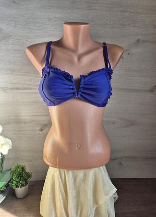 Класний верх від купальника бра синій бандо