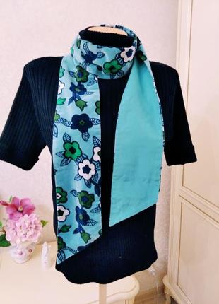 Шикарный винтажный двусторонний бархатный шарф кушак!!! винтаж!1 фото