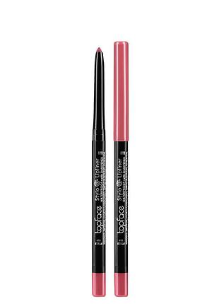 Карандаш для губ водостойкий topface stylo lipliner матовый no 019 красный (pt618)
