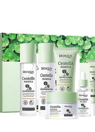 Подарочный набор косметики по уходу за кожей лица с акне bioaqua centella asiatica 6 в 1