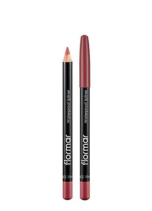 Карандаш для губ flormar waterpoof lipliner водостойкий no 229 натуральный розовый natural pink