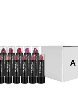 Упаковка помад для губ parisa cosmetics l06 12 штук, нюдовый