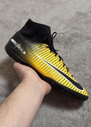 Сороконіжки футбольні nike mercurialx victory vi df tf 44-45р 29см оригінал