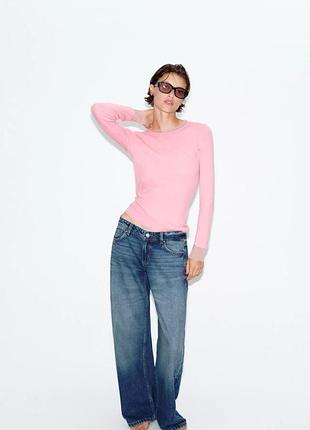 Тонкий трикотажный свитер из смешанной шерстяной ткани