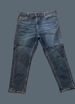 Джинси капрі темно-сині жіночі  прямого крою від denim by tu у 14 розмірі