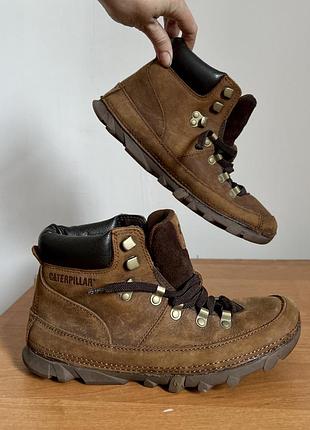 Кросівки cat шкіряні 38 треккінгові босоногі черевики туристичні