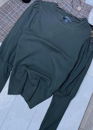 Бавовняний джемпер primark m джемпер в рубчик трикотажний джемпер з об’ємними рукавами хакі