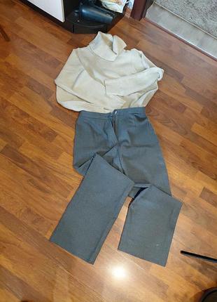 Брюки прямые теплые 3