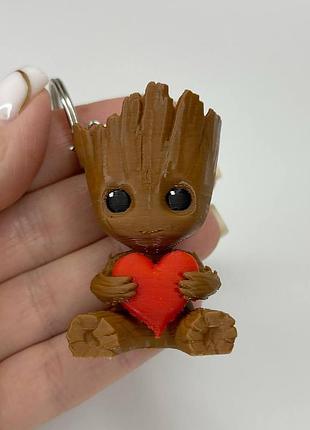 Брелок с кольцом finding зсу желто-голубой 39 мм х 25 мм х 20 мм