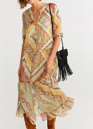 Сукня-міді 2 peace set (комбінація+накидка) від mango (s)