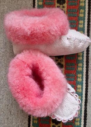Детские пинетки из овчины 3