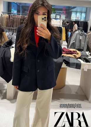 Вовняний  жакет/пальто zara