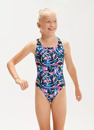 Яскравий спортивний купальник speedo endurance 8-10 років