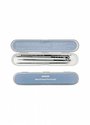Інструменти косметичні для видалення вугрів moday blackhead remover 4 пристрої, 8 насадок