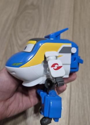 Супер крила трансформери super wings tony тоні. ігрова фігурка-трансформер super wings transform-a-bots tony 9