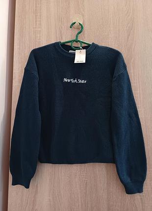 Качественный хлопковый тонкий вязаный свитер для мальчика