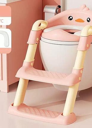 Сиденье для унитаза детское bimbo, с лестницей и ручками, в коробке